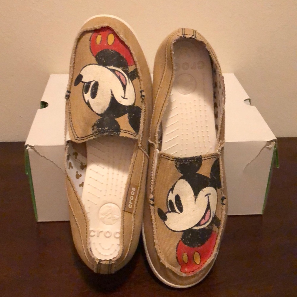 Disney Mickey Mouse Crocs Canvas Slip-On Shoe